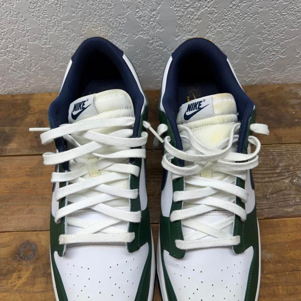 Nike Dunk Low Gorge Green Midnight Navy White DD1391-300 Mens Sneakers - Picture 3 of 7